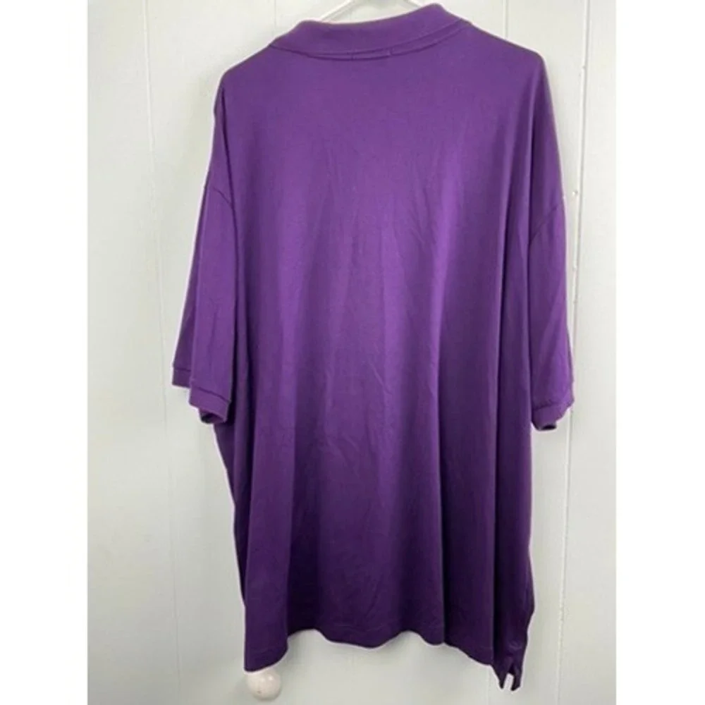 Polo Ralph Lauren Mens 4XB Purple Short Sleeve Embroidered Polo Shirt Big Tall